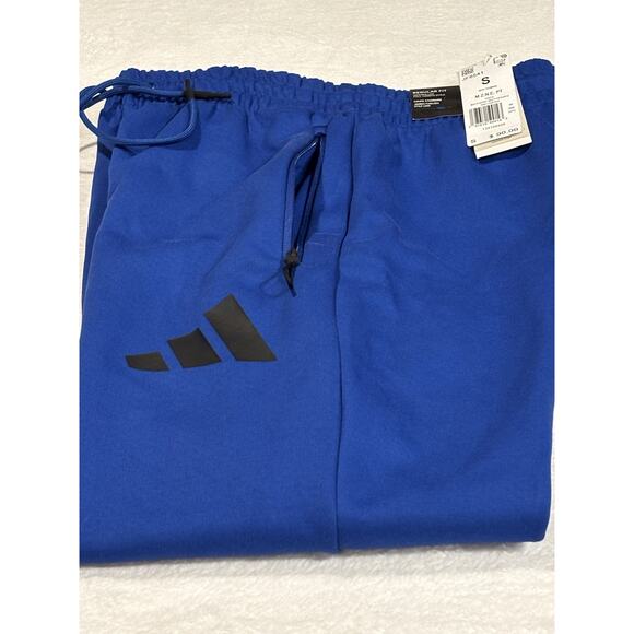 Adidas Men's Z.N.E. Size Small Blue Joggers with Black Accents New With Tags - Picture 5 of 5